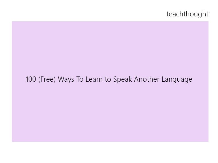 ways to learn to speak a new language