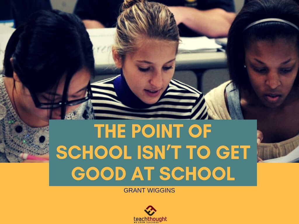The Point Of School Isn't To Be Good At School