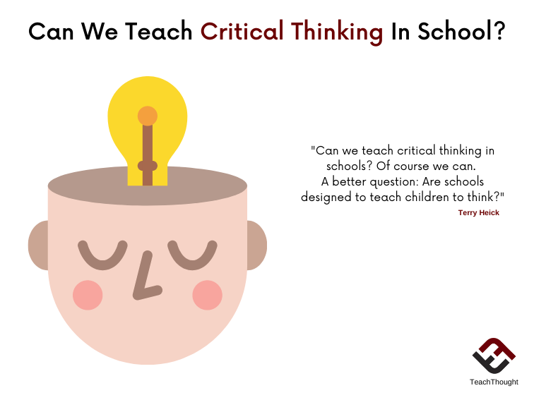Can We Teach Critical Thinking In School?