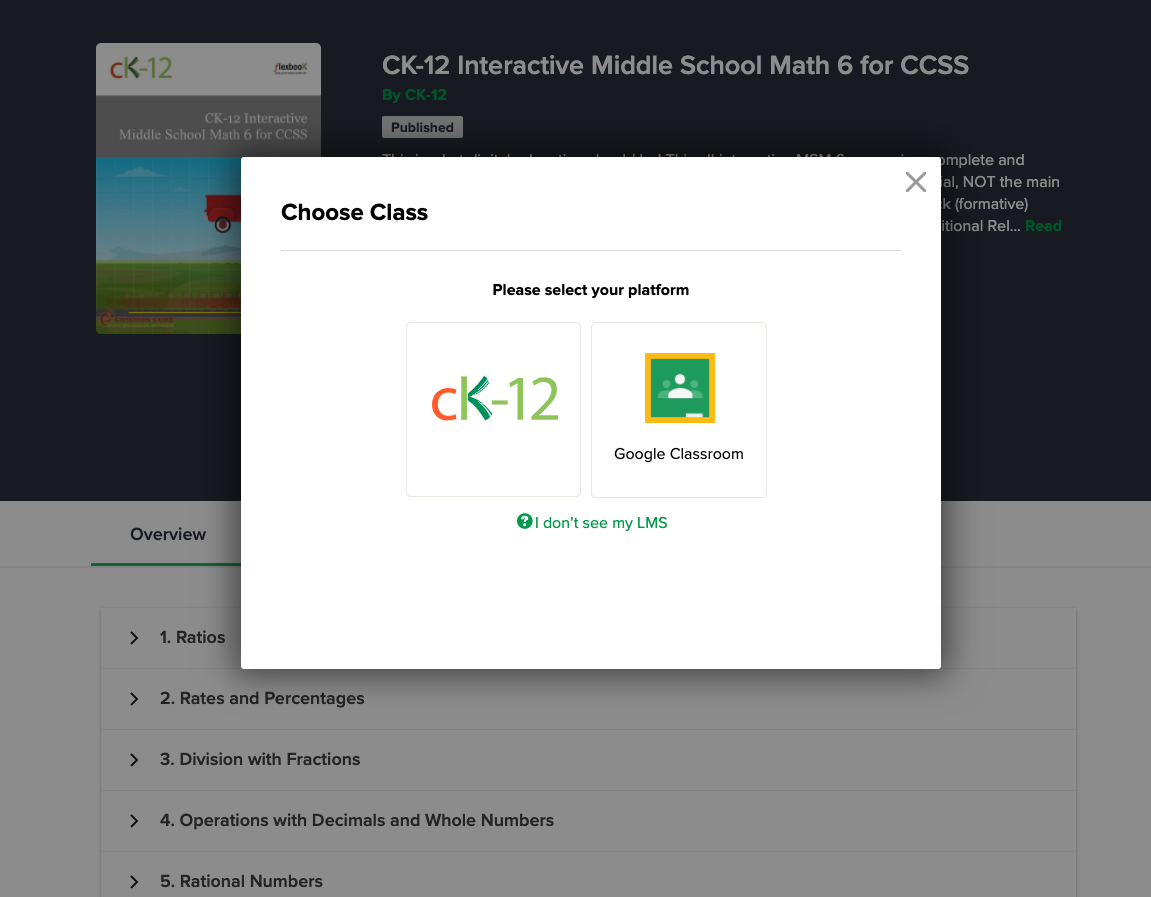 CK12 and Google Classroom logos